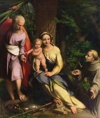 Descanso en la huida a Egipto, c.1515 de Antonio da Correggio